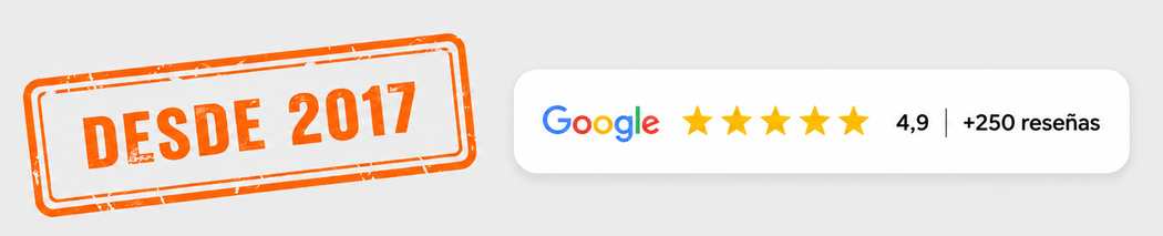 Valoración de El Secreto de Madrid en Google: 4,9 sobre 5 con más de 250 reseñas
